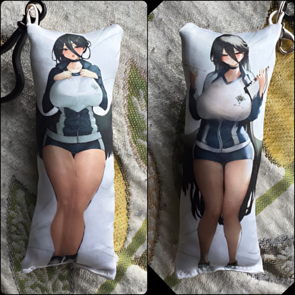 Handmade Anime Track Ichinose Asuna Blue Archive Anxiety Relief Plush Keychain